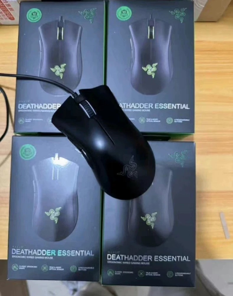 全新未拆封！Razer/雷蛇炼狱蝰蛇标准版电竞游戏鼠标雷蛇跨境标准版  具体问题可以咨询  鼠标游戏芯片，磨砂质感，流光灯效，多种模式，随意切换，精准定位游戏中